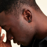 USA Black 2.0ct VVS Moissanite Lab Created Diamond Stud 6.5mm GRA Women Jewelry Gift Gold Plated 925 Sterling Silver Earring Men - Image 2